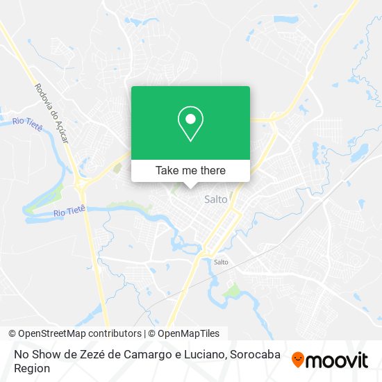 Mapa No Show de Zezé de Camargo e Luciano