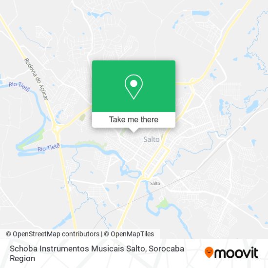 Schoba Instrumentos Musicais Salto map