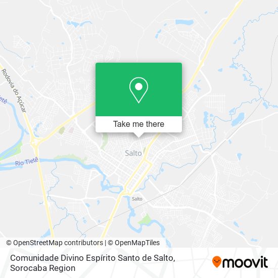 Comunidade Divino Espírito Santo de Salto map