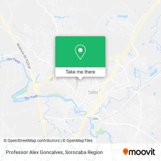 Professor Alex Goncalves map