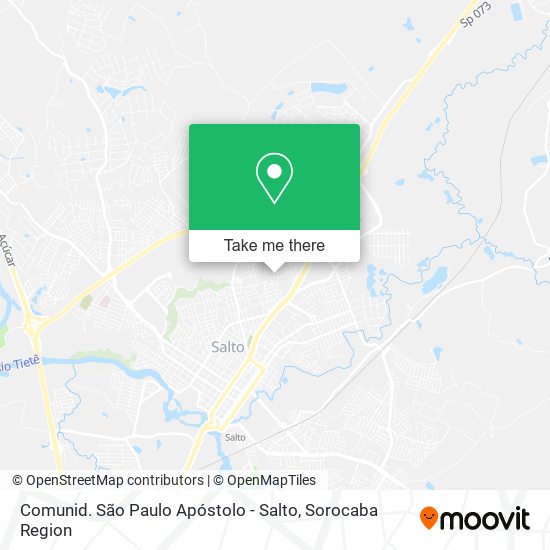 Mapa Comunid. São Paulo Apóstolo - Salto