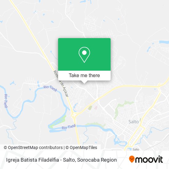 Igreja Batista Filadélfia - Salto map