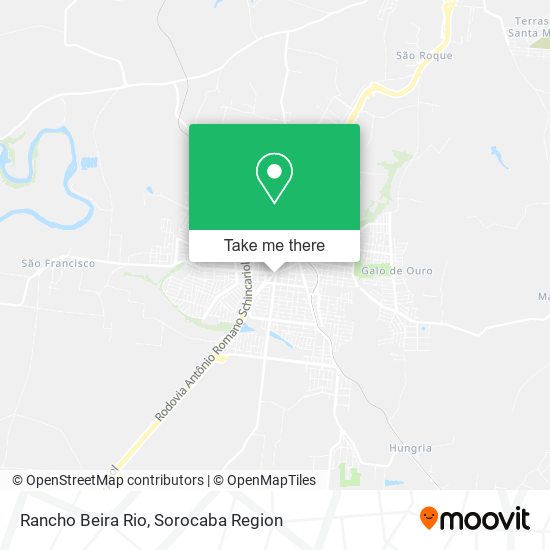 Mapa Rancho Beira Rio