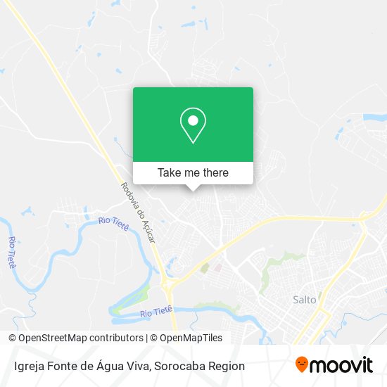 Mapa Igreja Fonte de Água Viva