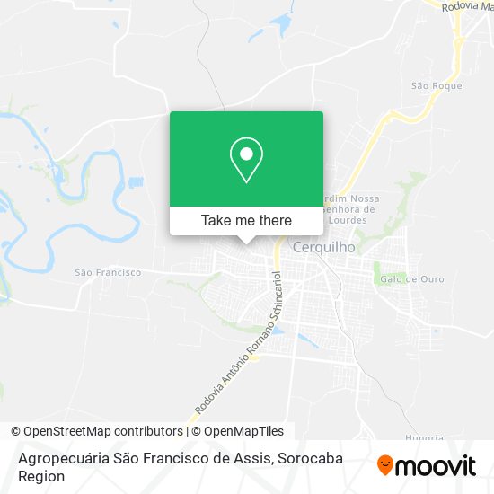 Agropecuária São Francisco de Assis map