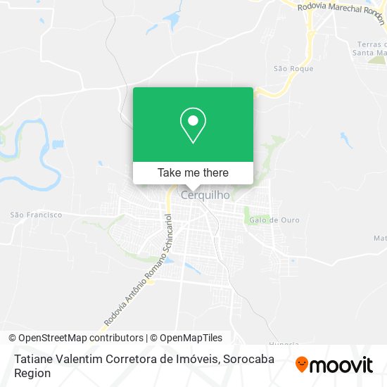 Mapa Tatiane Valentim Corretora de Imóveis