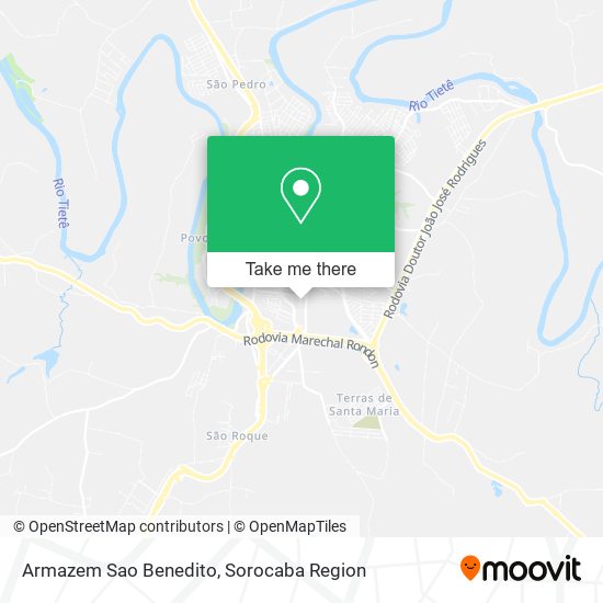 Mapa Armazem Sao Benedito