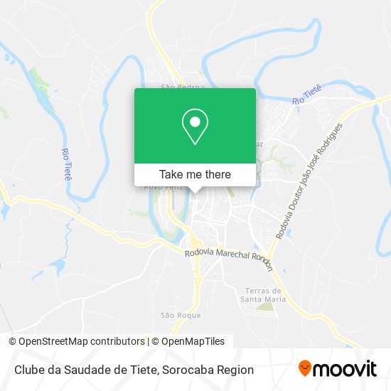 Clube da Saudade de Tiete map