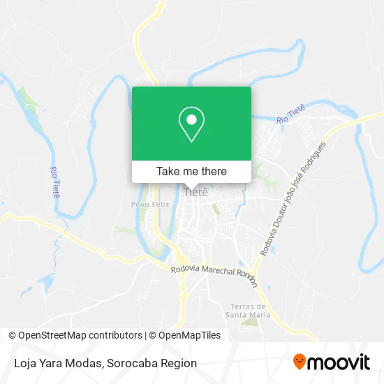 Loja Yara Modas map