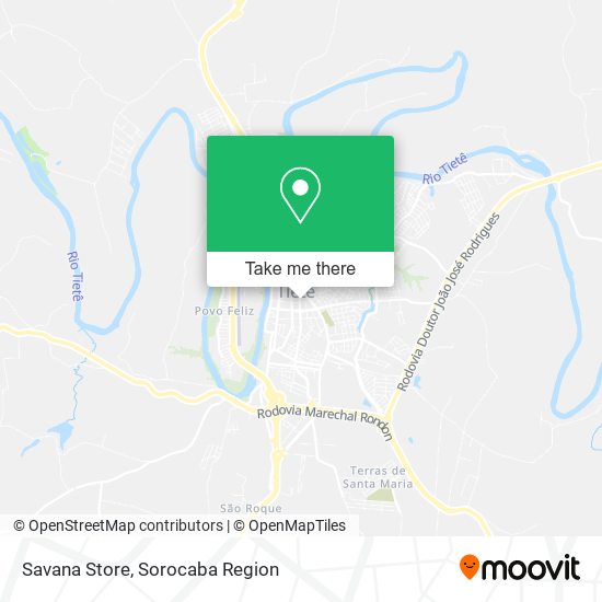 Savana Store map