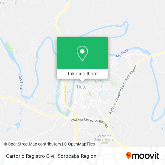 Cartorio Registro Civil map