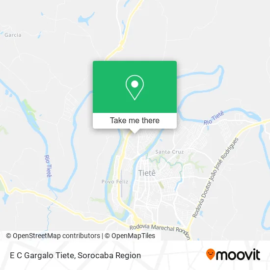 E C Gargalo Tiete map