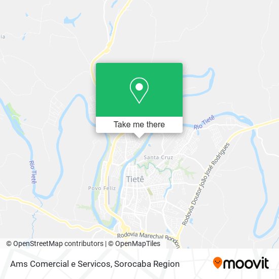 Ams Comercial e Servicos map