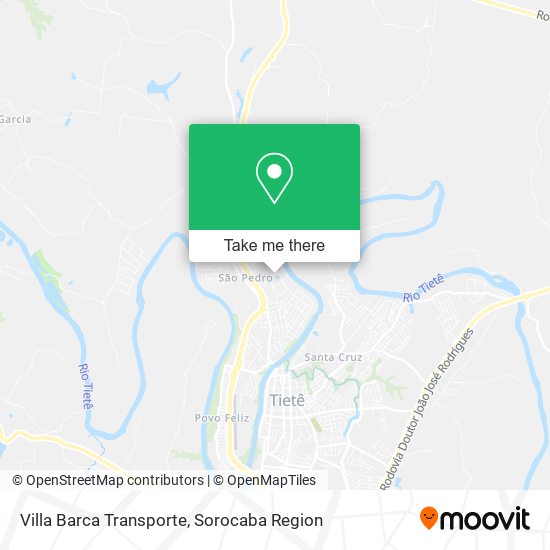 Villa Barca Transporte map