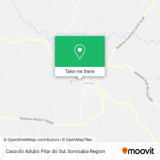 Casa do Adubo Pilar do Sul map
