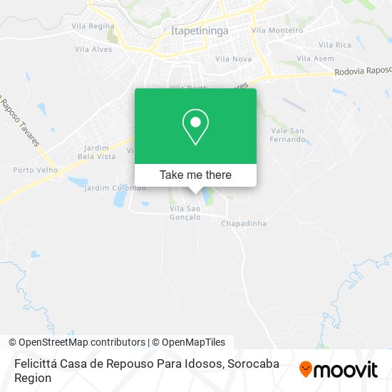 Felicittá Casa de Repouso Para Idosos map