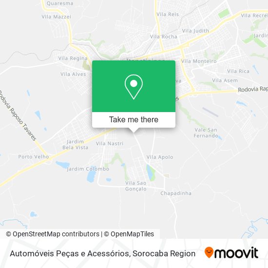 Automóveis Peças e Acessórios map