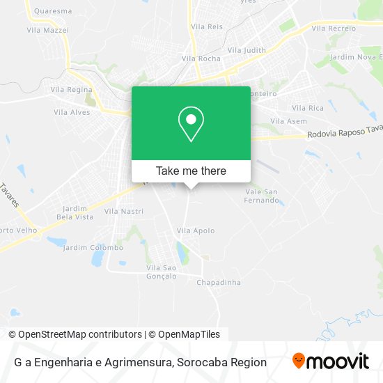 G a Engenharia e Agrimensura map