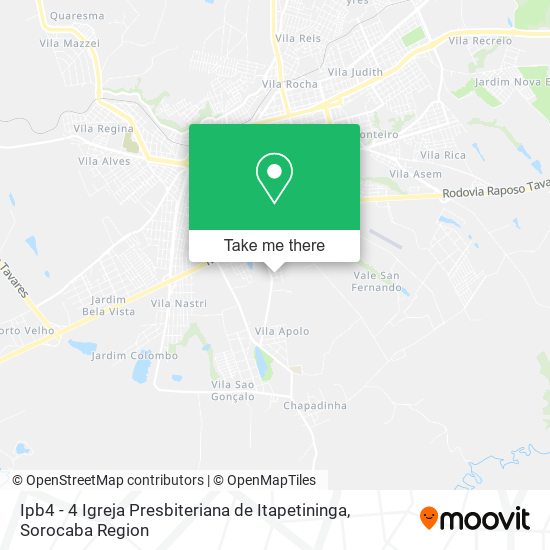 Ipb4 - 4 Igreja Presbiteriana de Itapetininga map