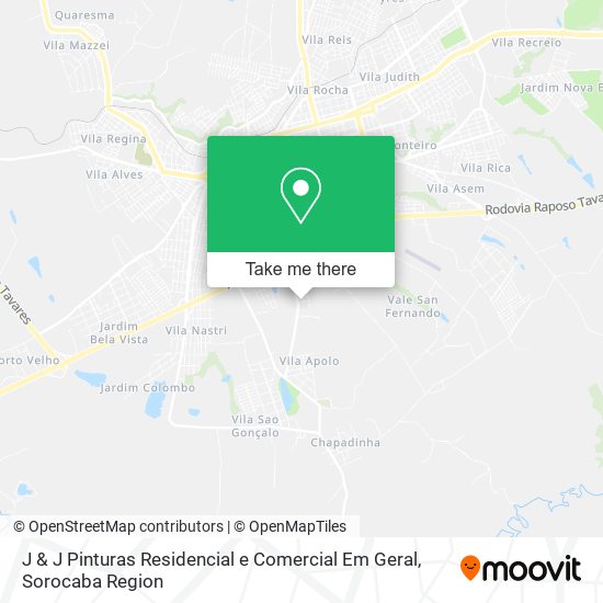 J & J Pinturas Residencial e Comercial Em Geral map