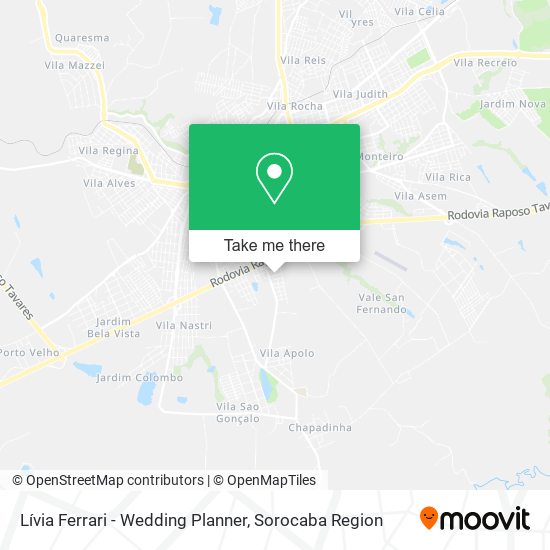 Lívia Ferrari - Wedding Planner map