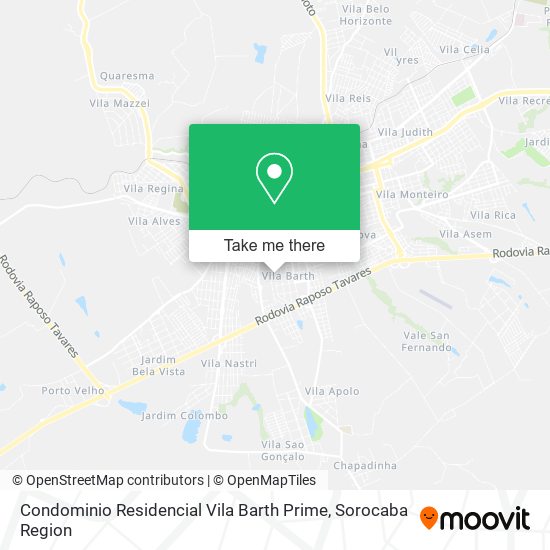 Condominio Residencial Vila Barth Prime map