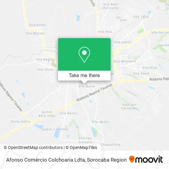 Afonso Comércio Colchoaria Ldta map