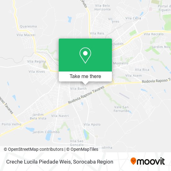 Creche Lucila Piedade Weis map