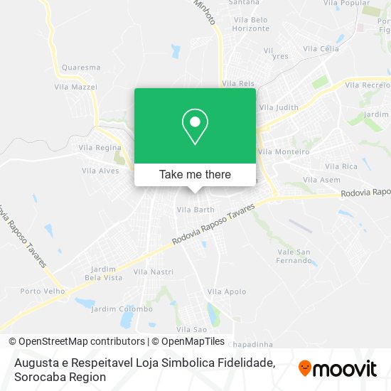 Augusta e Respeitavel Loja Simbolica Fidelidade map