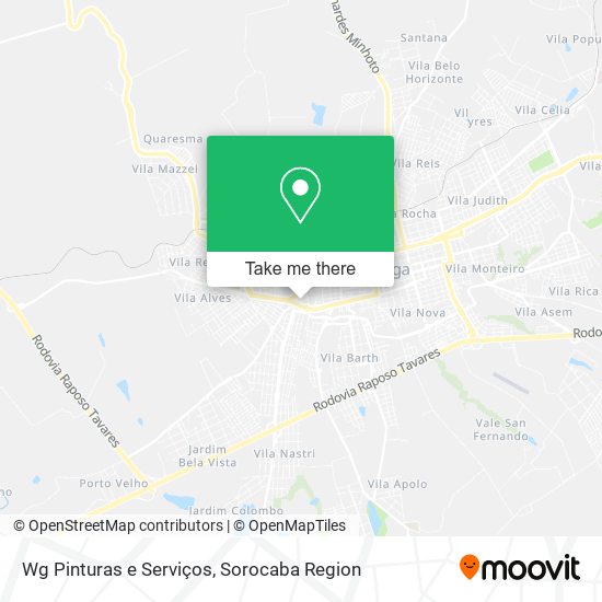 Wg Pinturas e Serviços map