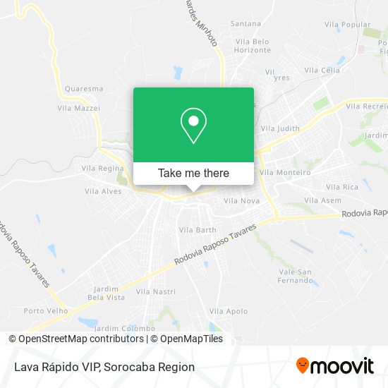 Lava Rápido VIP map