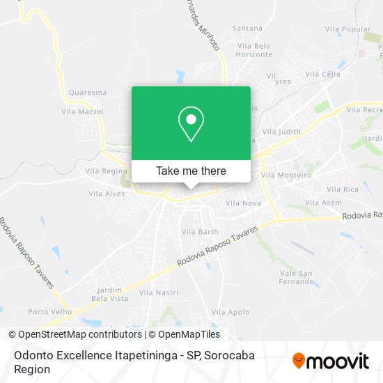 Odonto Excellence Itapetininga - SP map