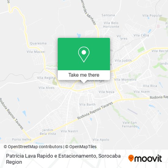 Patrícia Lava Rapido e Estacionamento map