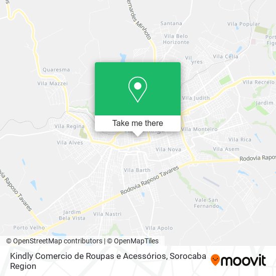 Kindly Comercio de Roupas e Acessórios map