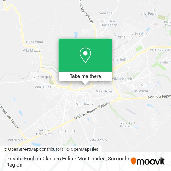 Private English Classes Felipe Mastrandéa map