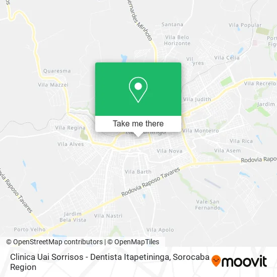 Clinica Uai Sorrisos - Dentista Itapetininga map