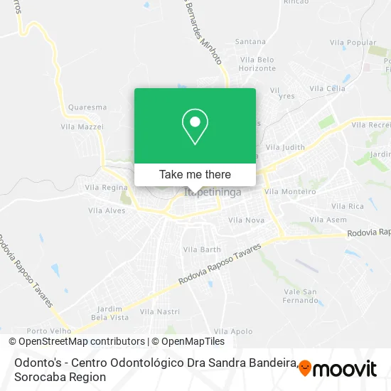 Odonto's - Centro Odontológico Dra Sandra Bandeira map