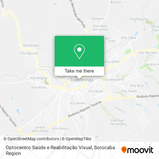 Optocentro Saúde e Reabilitação Visual map