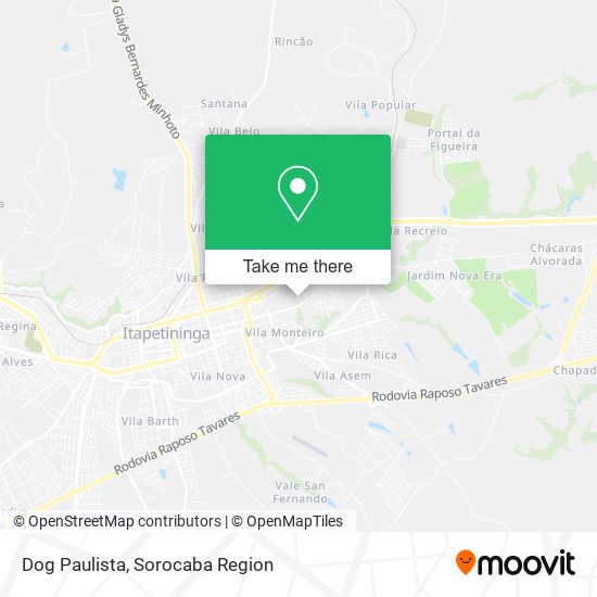 Dog Paulista map