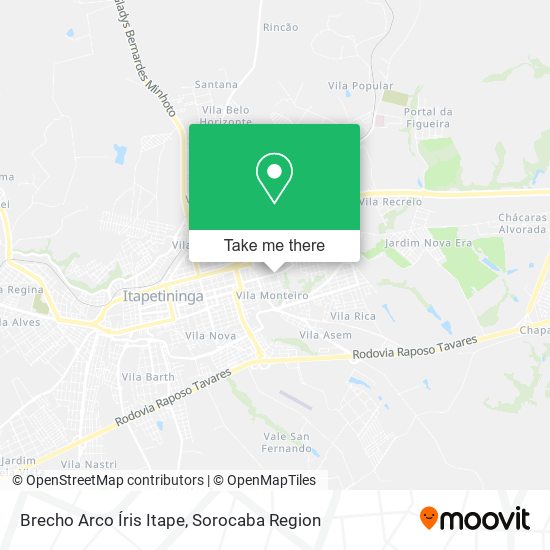 Brecho Arco Íris Itape map