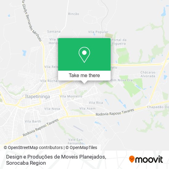 Design e Produções de Moveis Planejados map