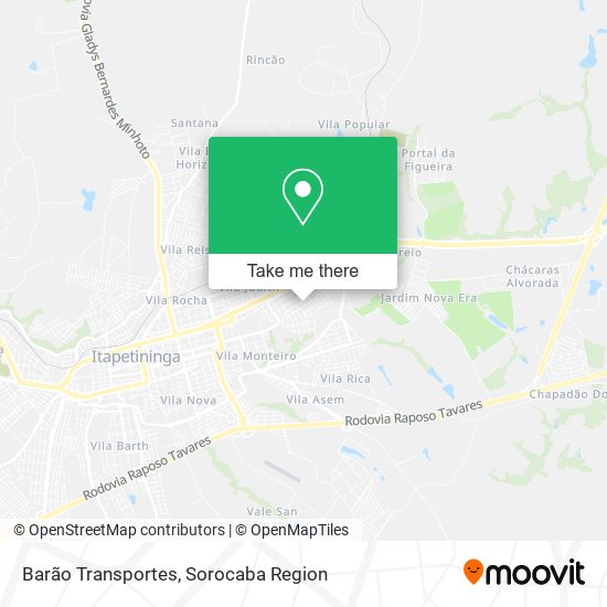 Barão Transportes map