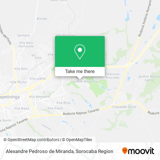 Alexandre Pedroso de Miranda map