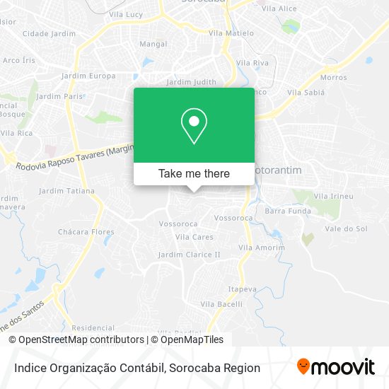 Indice Organização Contábil map