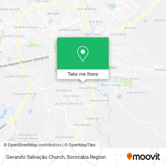 Gerando Salvação Church map
