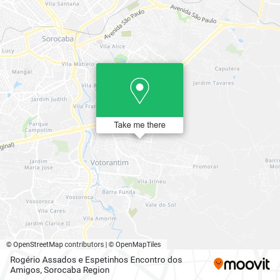 Mapa Rogério Assados e Espetinhos Encontro dos Amigos