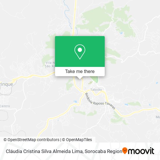 Cláudia Cristina Silva Almeida Lima map