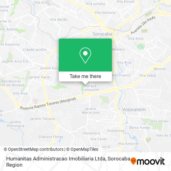 Humanitas Administracao Imobiliaria Ltda map