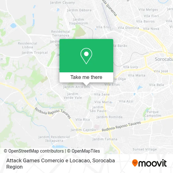 Attack Games Comercio e Locacao map