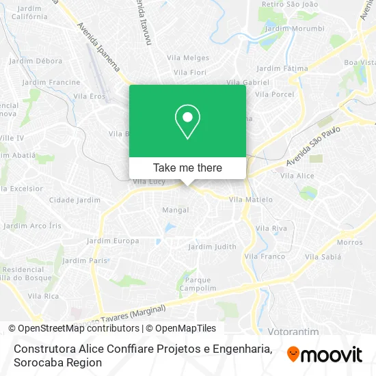 Construtora Alice Conffiare Projetos e Engenharia map